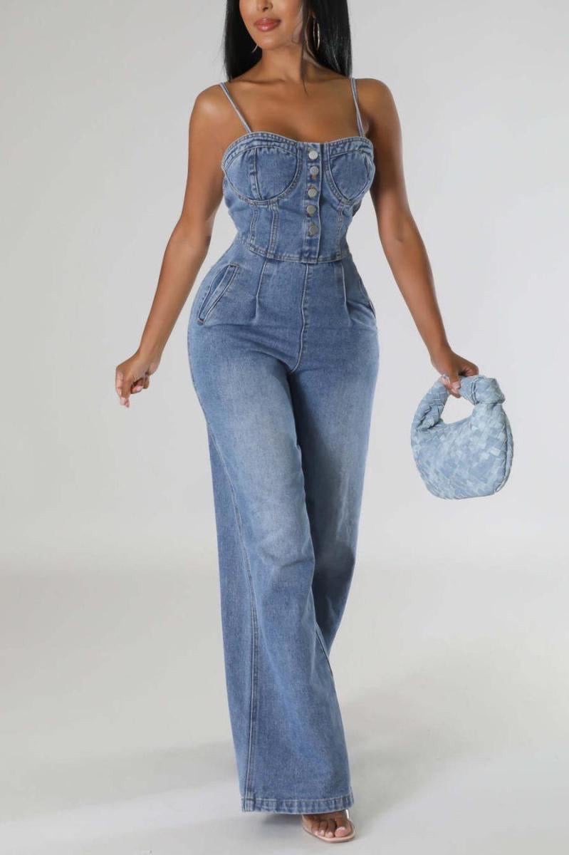 Very Innocent Denim Jumpsuit