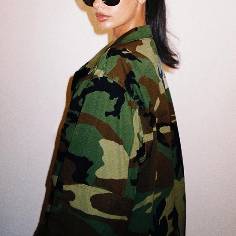 Long Sleeve Camo Jacket