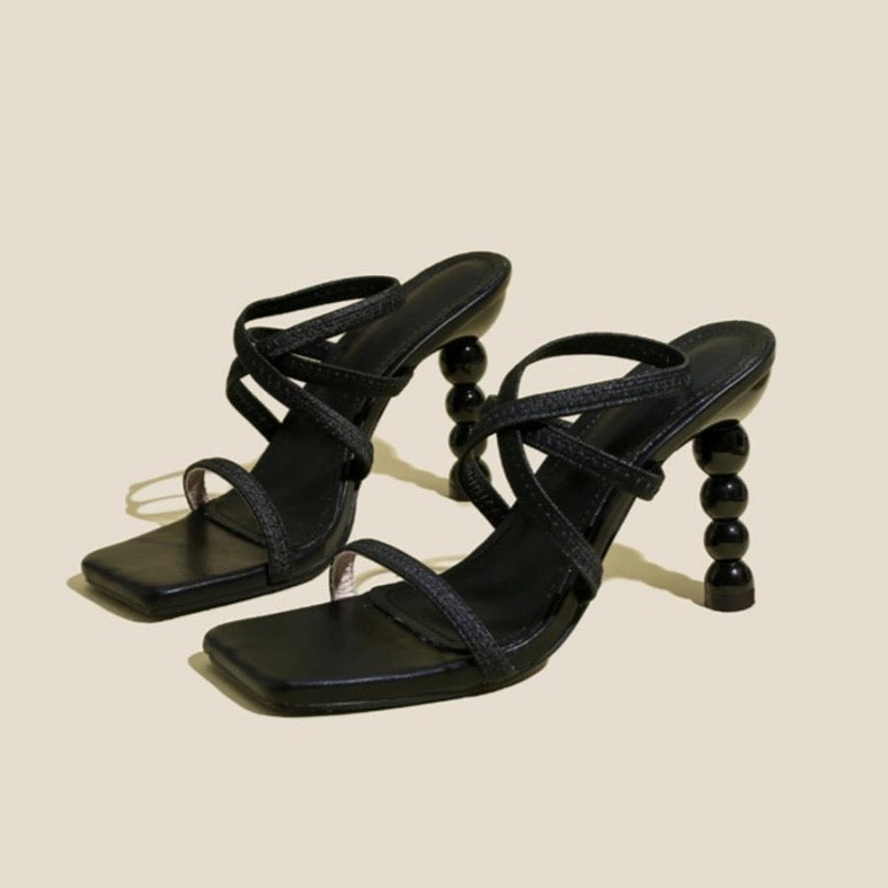 Jazmin Square Toe High-Heel Sandal