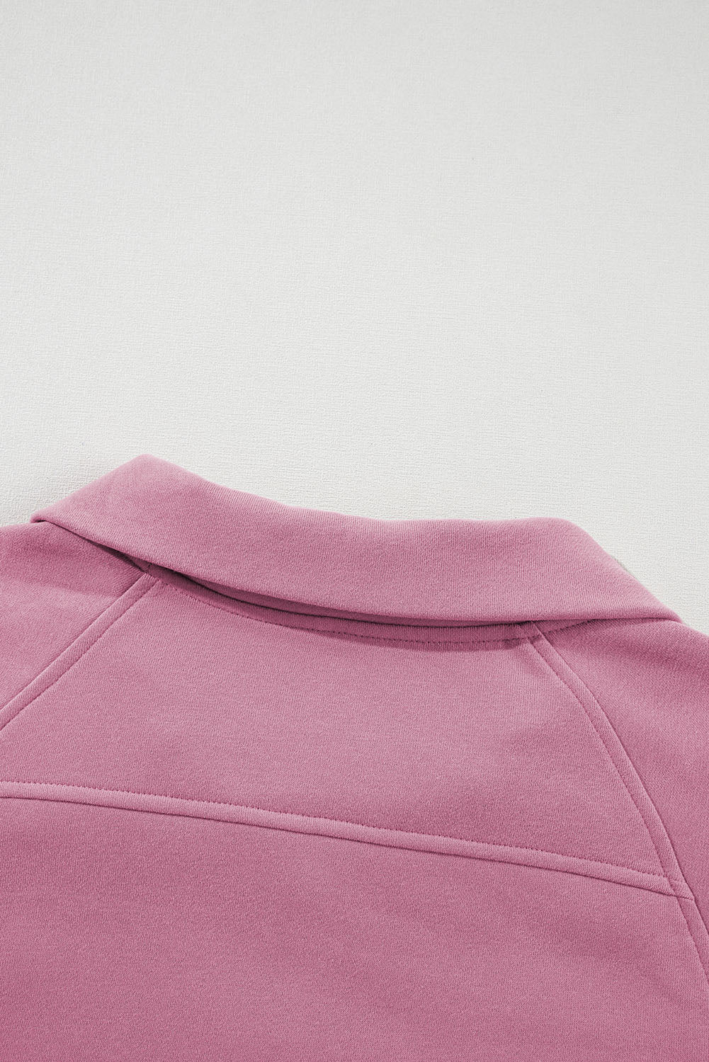 Phalaenopsis Zip Up Stand Collar Ribbed Thumbhole Sleeve Sweatshirt