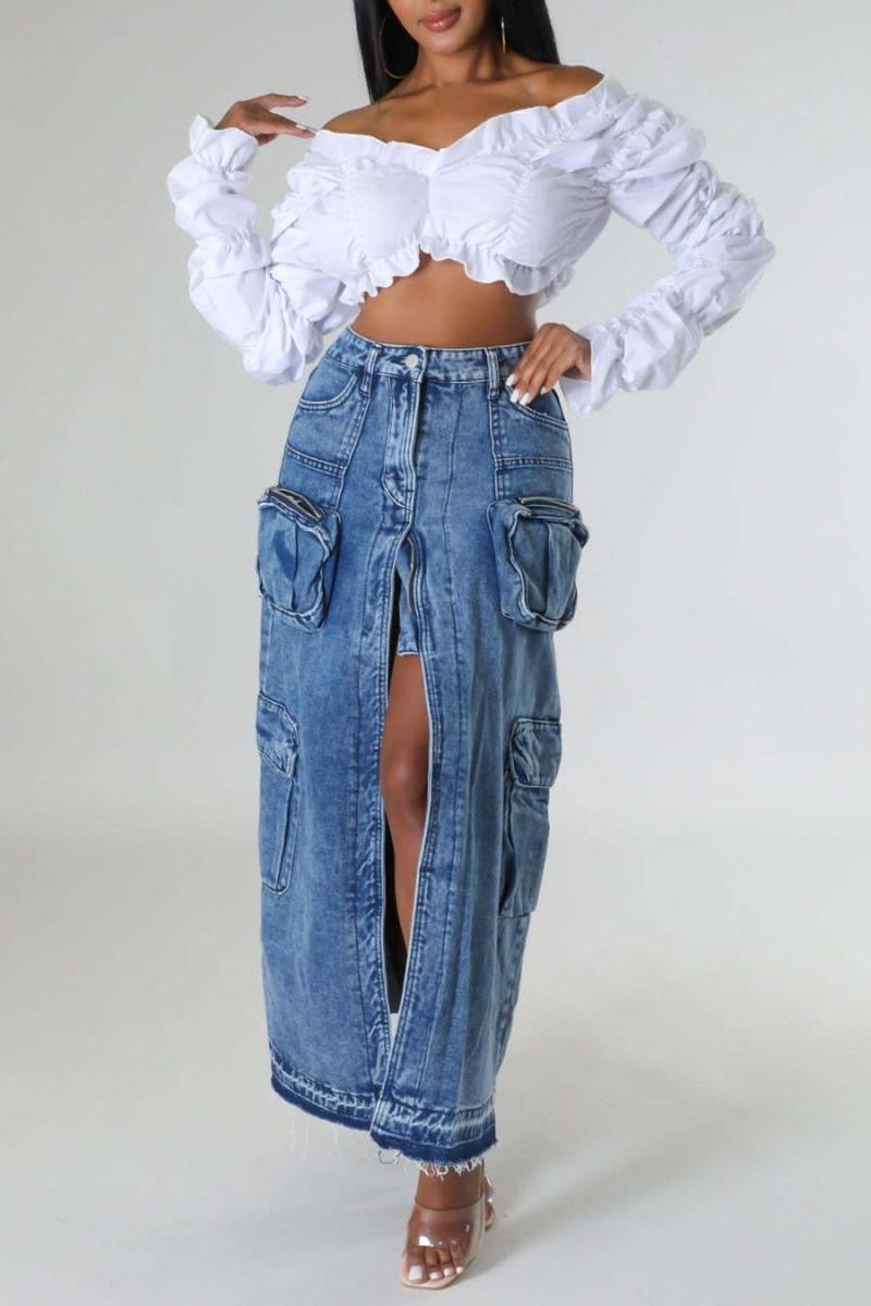 All Legs Denim Skirt